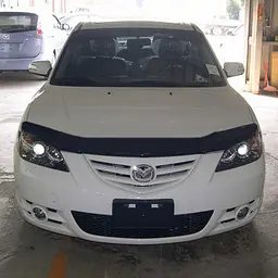 Дефлектор капота мухобойка HIC для Mazda 3 2003-2009 Седан Оригінал (FH-MA09) - мініатюра 2