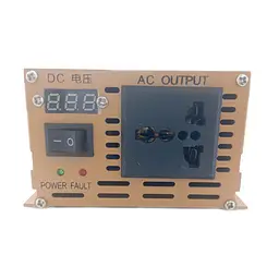 Інвертор напруги Inverter Expert Tigee Power Inverter 014 чиста синусоїда Yellow 1 розетка з 12V на 220V 1600W (11041) - мініатюра 2