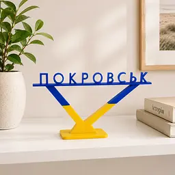 Подарункова стела «Покровськ» для військового, ветерана, волонтера — патріотичний сувенір - мініатюра 3