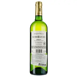 Вино Sauvignon Blanc By Mirefleurs Bordeaux біле сухе 0.75 л - мініатюра 2