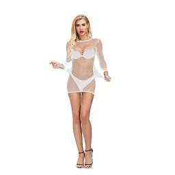 Міні-сукня відкрита та спокуслива S/M/L Білий K0758-2 - мініатюра 4