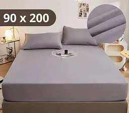 Простирадло на резинці Solve Softable Fabric 90×200 — м’яке, щільне, комфортне, сірий (KT7006004)
