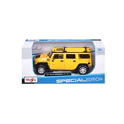 Ігрова автомодель Maisto Hummer H2 SUV 2003, жовтий, 1:27 (31231 yellow) - мініатюра 9