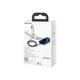 Дата кабель USB 2.0 AM to Lightning 1.0m 2.4A Superior Series Black Baseus (CALYS-A01) - мініатюра 4