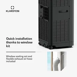 Портативний кондиціонер Klarstein Breeze Box 9K — 9000 БТЕ, інтелектуальний застосунок Б/в - мініатюра 5