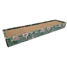 Дряпка з гофрокартону з котячою м'ятою 48 x 12 x 5 см Croci Homedecor Texte Leaves