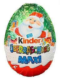 Шоколадне яйце Kinder Uberraschung Maxi Санта 100 г