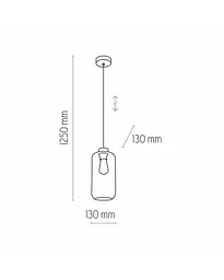 Підвісний світильник TK Lighting 6696 Marco E27 1x15W IP20 - мініатюра 3