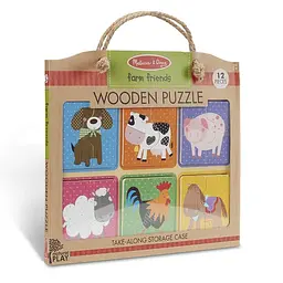 Пазли Melissa & Doug Друзі ферми дерев'яні у футлярі (MD31363) - мініатюра 2