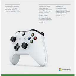 Microsoft Xbox One S Wireless Controller with Bluetooth (White) + Bluetooth адаптер - мініатюра 6