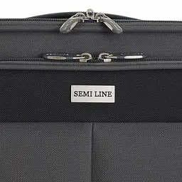 Валіза мала для ручної поклажі Semi Line 20 дюймів (S) дюймів (S) Polyester Grey/Orange Lines (T5754-1) - мініатюра 8