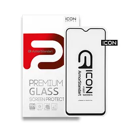 Захисне скло для Realme 5 Pro, Icon, 2.5D загартоване скло, повне проклеювання, глянсове, удароміцне, з олеофобним покриттям, сумісне з чохлами, міцність 9H, проста установка, ArmorStandart (ARM56297-GIC-BK)