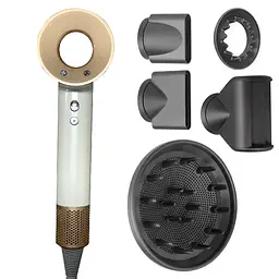 Фен стайлер для волосся Kemei 5в1 Turbo Premium Magic Hair 1600 Вт Білий ( HD07O ) - мініатюра 2