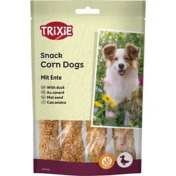 Ласощі Trixie Premio Corn Dogs для собак з качкою та сиром'ятною шкірою 100 г (арт.31749)