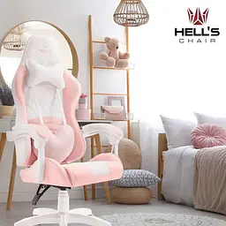 Комп'ютерне крісло Hell's Rainbow Pink-White - мініатюра 6