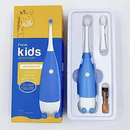 Дитяча електрична зубна щітка Пінгвінчик Focus Kids. Синя