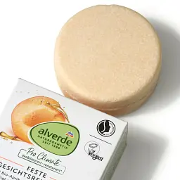 Очищувальне тверде мило Alverde Naturkosmetik з абрикосом та манго 75 г - мініатюра 2