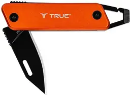Розкладний туристичний ніж True Utility Modern Keychain Knife Чорний-Помаранчевий