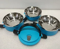 Ланч-бокс Henks LB-015 blue 1,5л 3 відділення - мініатюра 4