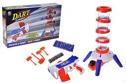 Повітряний дитячий тир із бластером Dart League Focus X-Target B3240N в коробці р.42x8.5x26 см YG Toys