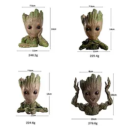 Набір горщиків для квітів або канцелярії Грут Groot G1 + G2 + G3 + G4 - мініатюра 2