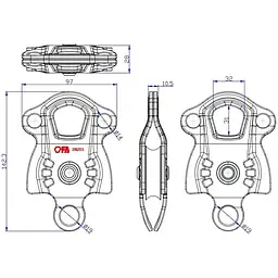 Блок-ролик First Ascent Inzel (1060-FA 1415) - мініатюра 2