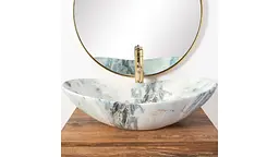 Умивальник Rea Royal 36x62,5 granit matt (REA-U8742), Матова - мініатюра 3