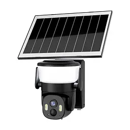 IP PTZ-відеокамера автономна з WiFi, прожектором та сонячною панеллю 3Mp Light Vision VLC-6103WLS Black (Lamp+Solar) (CareCam Pro) f=3.6mm, на акумуляторних батареях (75-00351) - мініатюра 4