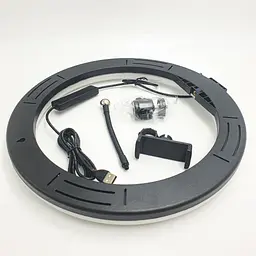 Кільцева LED лампа 33 см RGBW 8 кольорів зі штативом 210 см кільцеве світло підсвічування для фотографів - мініатюра 11