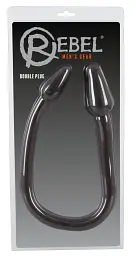 Двосторонній фалоімітатор Rebel Double Plug 76.5 см (чорний) - мініатюра 5