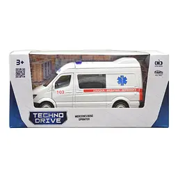 Автомодель TechnoDrive Mercedes Benz Sprinter Швидка Допомога, 1:32, біла (250344U) - мініатюра 11