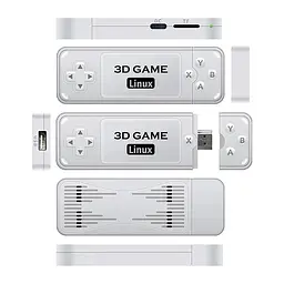 Ігрова приставка геймстик консоль Powkiddy Boyhom Y6 3D Linux Game Stick 64GB S905X2 + 10400 відеоігор - мініатюра 4