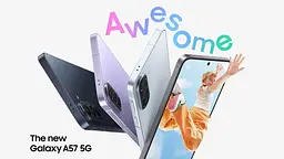 Смартфон Samsung Galaxy A57 5G (A576) 6.7" 12/512ГБ, 2SIM, 5000 мАг, синій темний - мініатюра 2