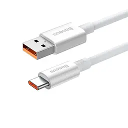 Кабель Baseus Superior Series Fast Charging Data Cable USB to Type-C 100W 1.5m Moon Білий - мініатюра 3