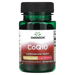 Коензим Q-10 Co Q10 100 mg 50 рідких капсул Swanson vit0005719