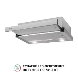 Витяжка телескопічна Perfelli TL 602 I LED - мініатюра 4