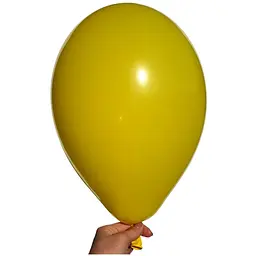 Надувні повітряні кульки Gemar 26 см (10") 100 шт наповнення повітрям або гелієм Жовтий