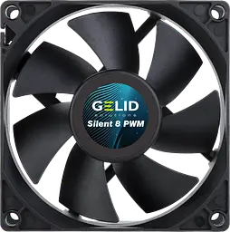 Вентилятор Gelid Solutions Silent 8 PWM Black (FN-PX08-21) - мініатюра 2