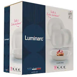 Сервіз Carine White, 18 предметів Luminarc kuh0016219 - мініатюра 2
