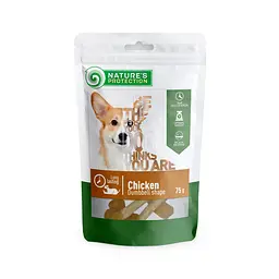 Ласощі для собак з куркою у формі гантелі Nature's Protection snack for dogs with chicken, 75 г