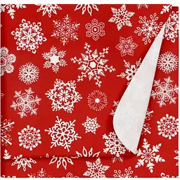 Фланелева пелюшка Cosas Winter 80х80 см червона (FlannelDiapers_SnowflakesWhiteRed_80x80)