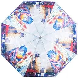 Жіноча складана парасолька механічна Art Rain 98 см різнобарвна