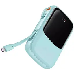 Портативна батарея Baseus Qpow Digital Display 10000 mAh 15W Type-C Edition 2022 Edition PPQD050003 Blue - мініатюра 2