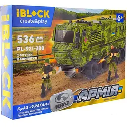 Дитячий конструктор Бронемашина КрАЗ Ураган IBLOCK - мініатюра 4
