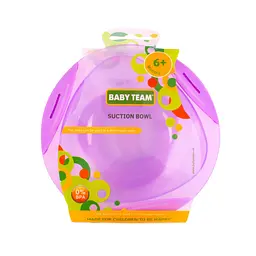Дитяча тарілка на присосці Baby Team 6004_фіолетова 280 мл
