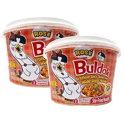 Локшина швидкого приготування Samyang Buldak Rose Wide Flat Glass Noodles 169.6г - мініатюра 6