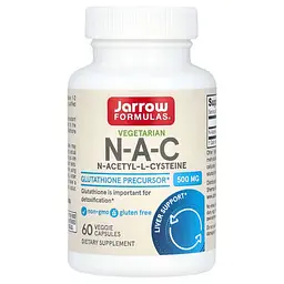 NAC (N-ацетил-L-цистеин) NAC 500 mg 60 каспул Jarrow Formulas vit0006623