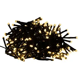 Світлодіодна гірлянда нитка вулична Led Cob 10 м 100led батарейки Warm White