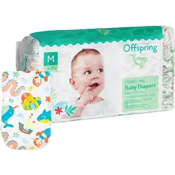 Підгузки Offspring Mystic Water розмір M, 6-10 кг, 42 шт. (DP-OI-FAT-M42P-MSW)
