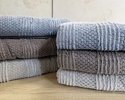 Набір турецьких махрових рушників Cestepe MicroCotton Premium 3 штуки 50x90 + 3 штуки 70х140 Nesha щільність 600 г/м2 - мініатюра 6